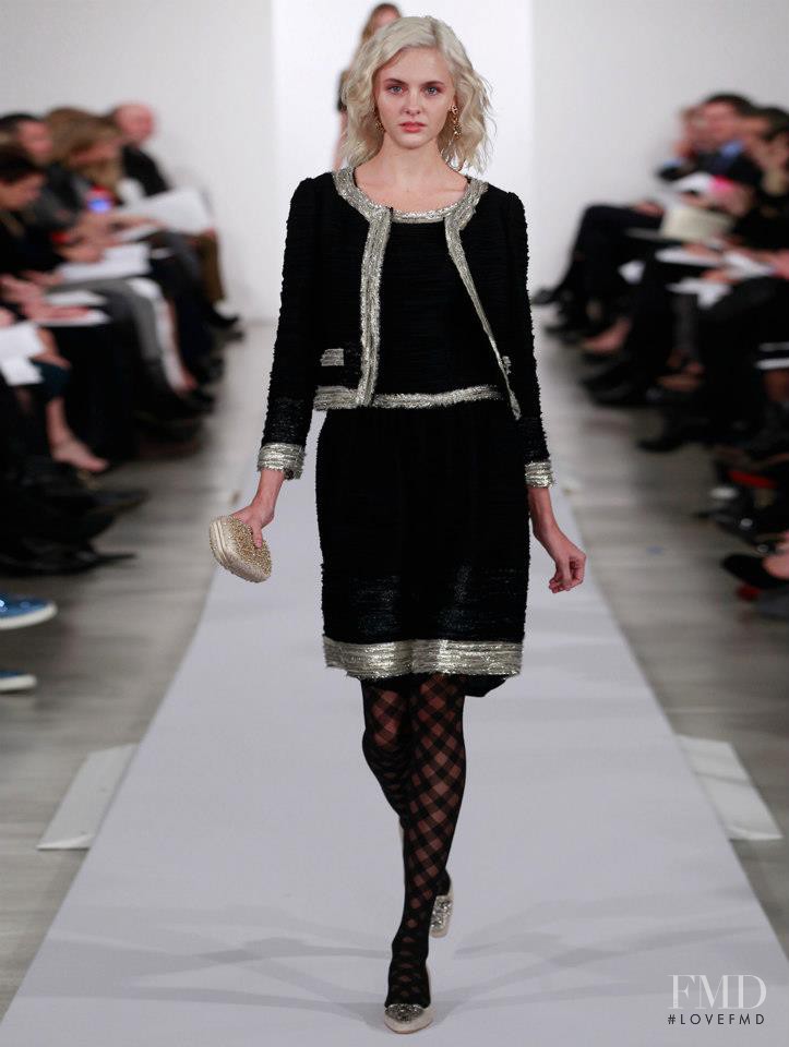 Julia Joseph featured in  the Oscar de la Renta fashion show for Pre-Fall 2013