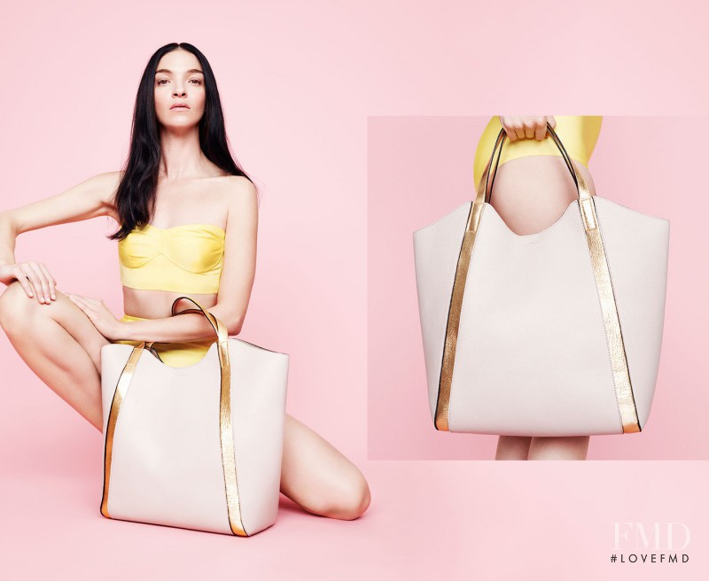 Mariacarla Boscono featured in  the Coccinelle advertisement for Spring/Summer 2016