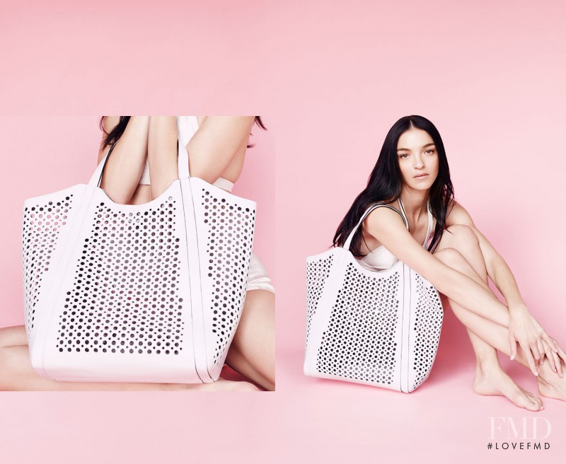 Mariacarla Boscono featured in  the Coccinelle advertisement for Spring/Summer 2016