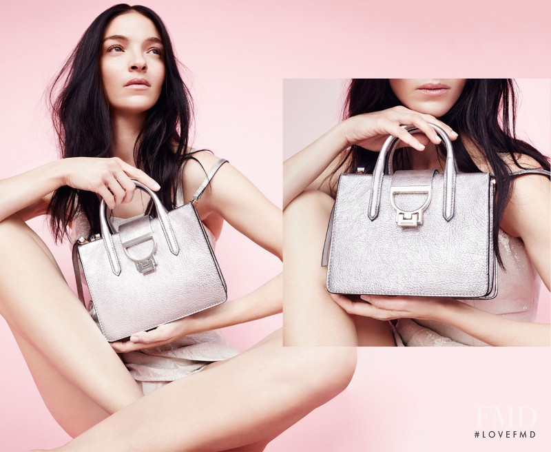 Mariacarla Boscono featured in  the Coccinelle advertisement for Spring/Summer 2016