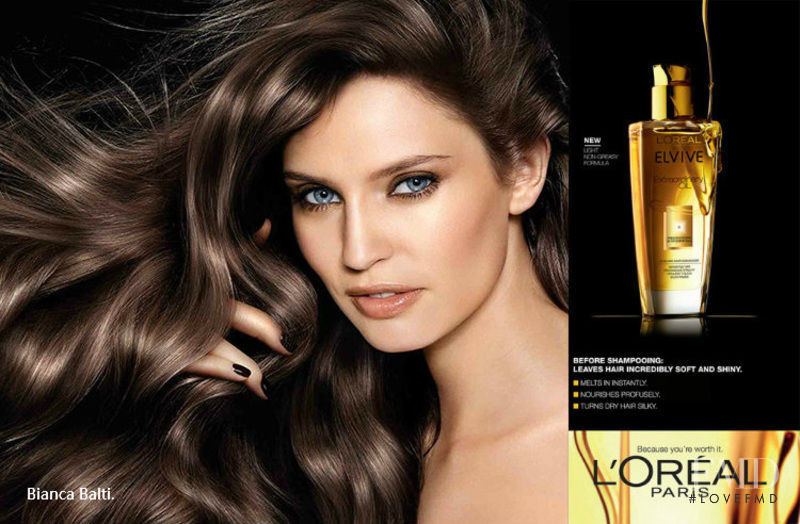 Bianca Balti featured in  the L\'Oreal Paris Extraordinary Clay advertisement for Spring/Summer 2016