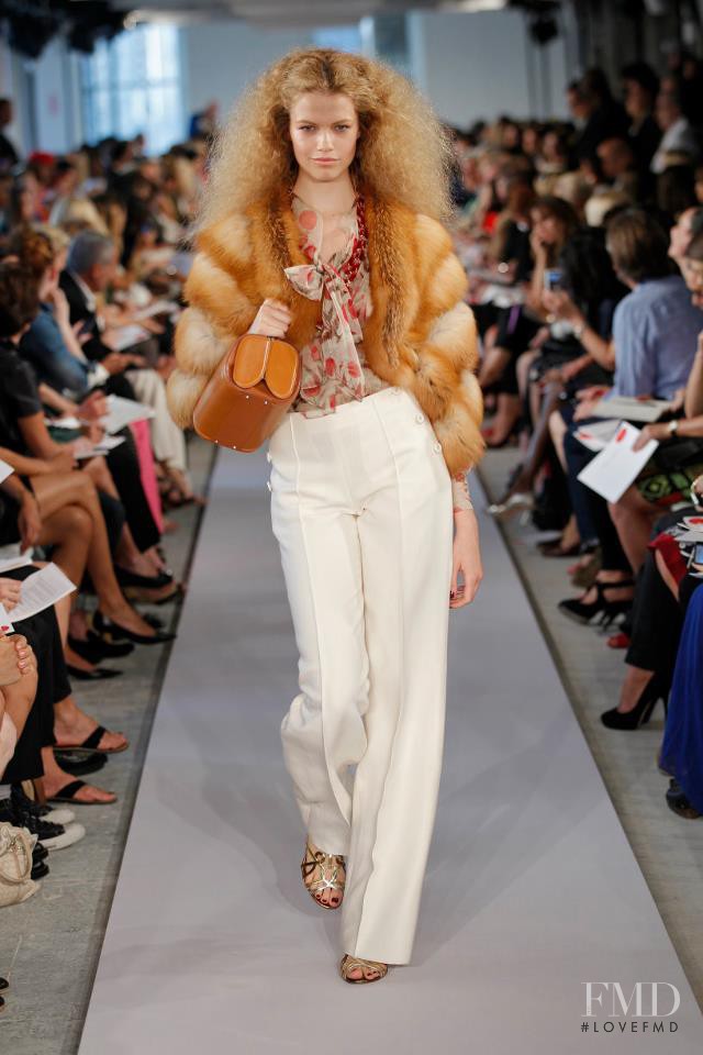 Hailey Clauson featured in  the Oscar de la Renta fashion show for Spring 2012