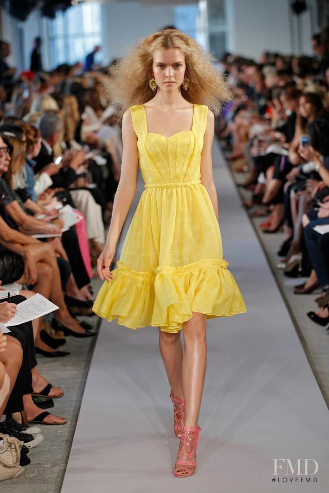 Josephine Skriver featured in  the Oscar de la Renta fashion show for Spring 2012