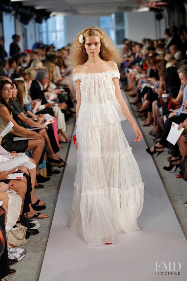 Josephine Skriver featured in  the Oscar de la Renta fashion show for Spring 2012