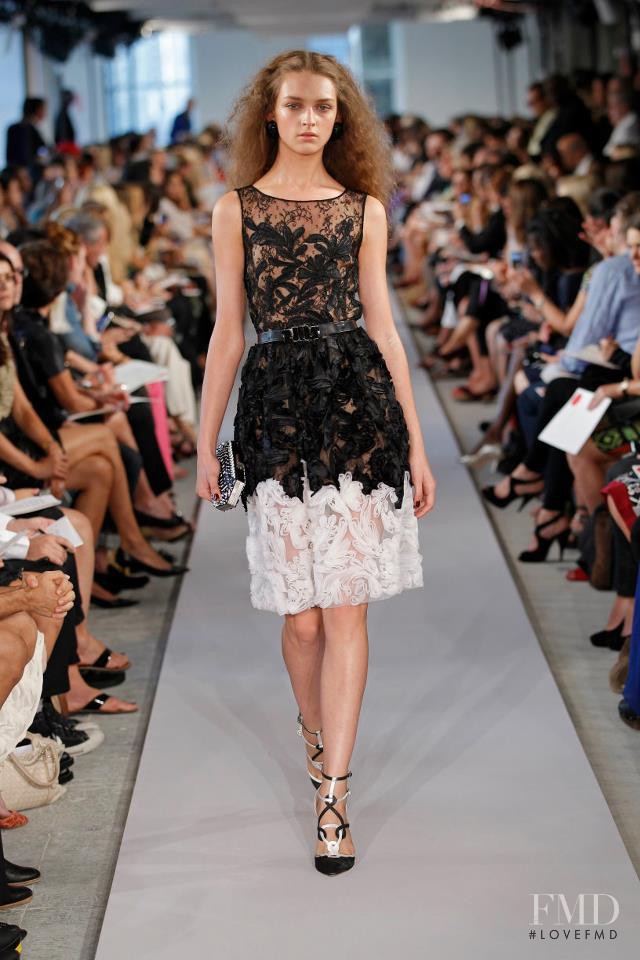 Daga Ziober featured in  the Oscar de la Renta fashion show for Spring 2012