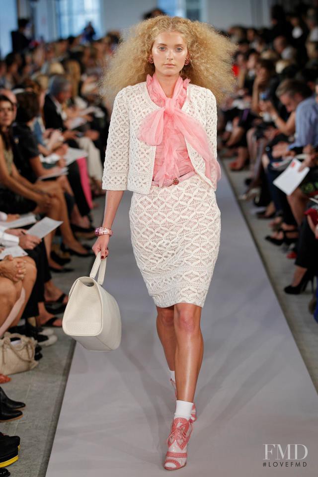 Elsa Hosk featured in  the Oscar de la Renta fashion show for Spring 2012