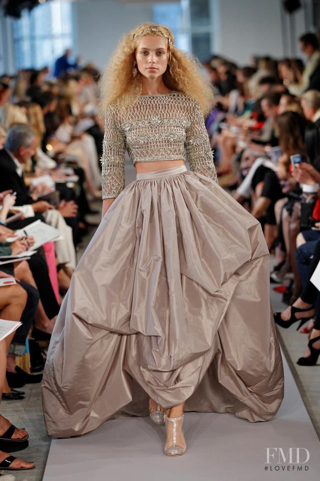 Vika Falileeva featured in  the Oscar de la Renta fashion show for Spring 2012