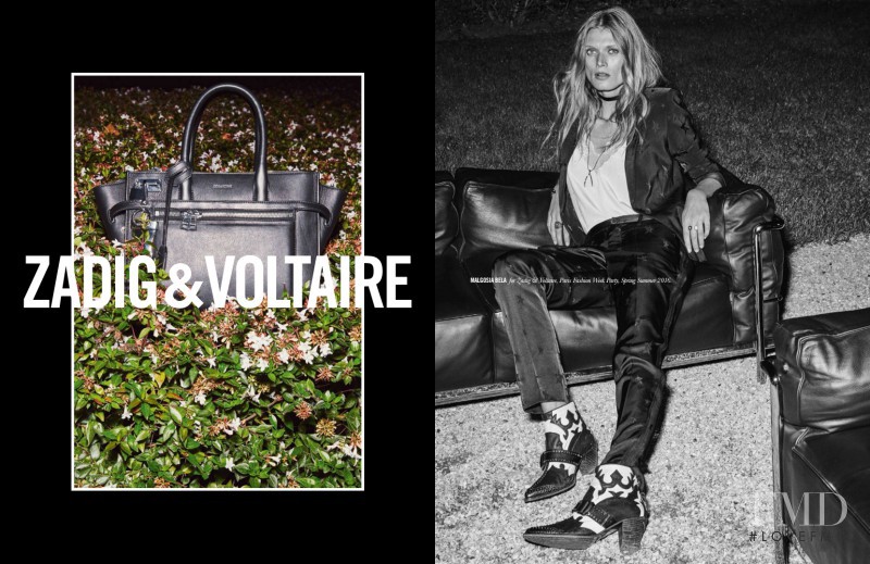 Malgosia Bela featured in  the Zadig & Voltaire advertisement for Spring/Summer 2016