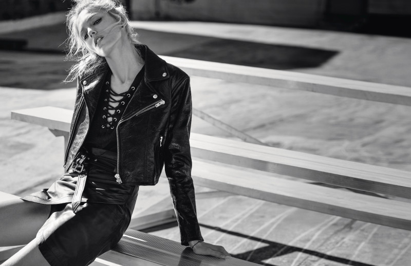 Anja Rubik featured in  the IRO Paris advertisement for Spring/Summer 2016