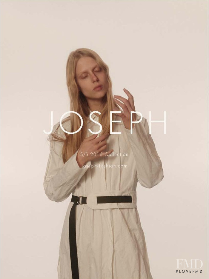 Sofie Hemmet featured in  the Joseph advertisement for Spring/Summer 2016