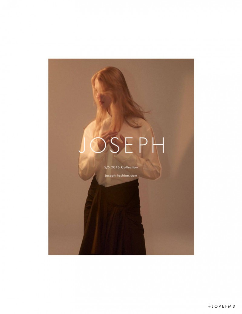Sofie Hemmet featured in  the Joseph advertisement for Spring/Summer 2016