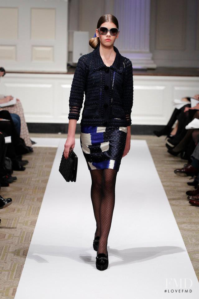 Valerija Sestic featured in  the Oscar de la Renta fashion show for Pre-Fall 2012