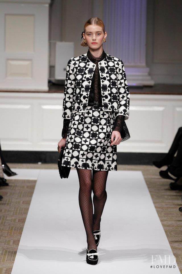 Kori Richardson featured in  the Oscar de la Renta fashion show for Pre-Fall 2012
