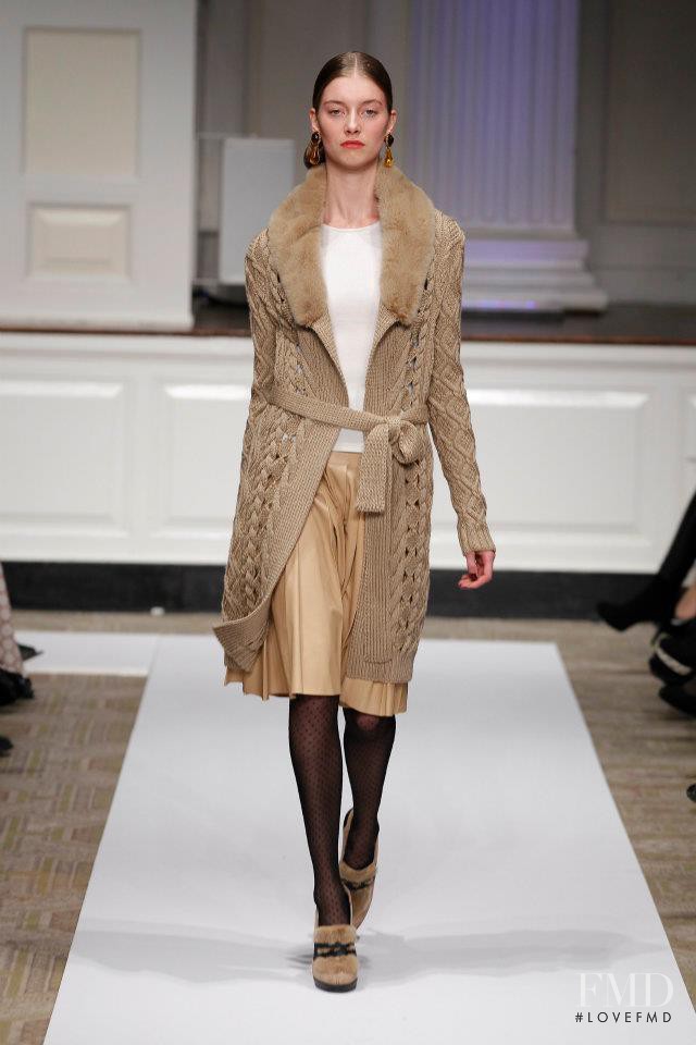 Iris van Berne featured in  the Oscar de la Renta fashion show for Pre-Fall 2012