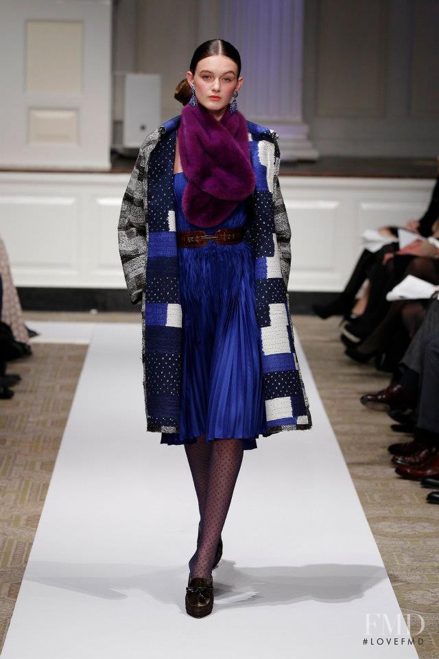 Andie Arthur featured in  the Oscar de la Renta fashion show for Pre-Fall 2012