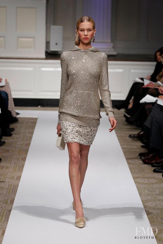 Britt Maren Stavinoha featured in  the Oscar de la Renta fashion show for Pre-Fall 2012