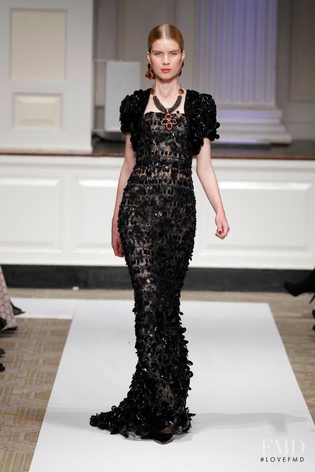 Elsa Sylvan featured in  the Oscar de la Renta fashion show for Pre-Fall 2012