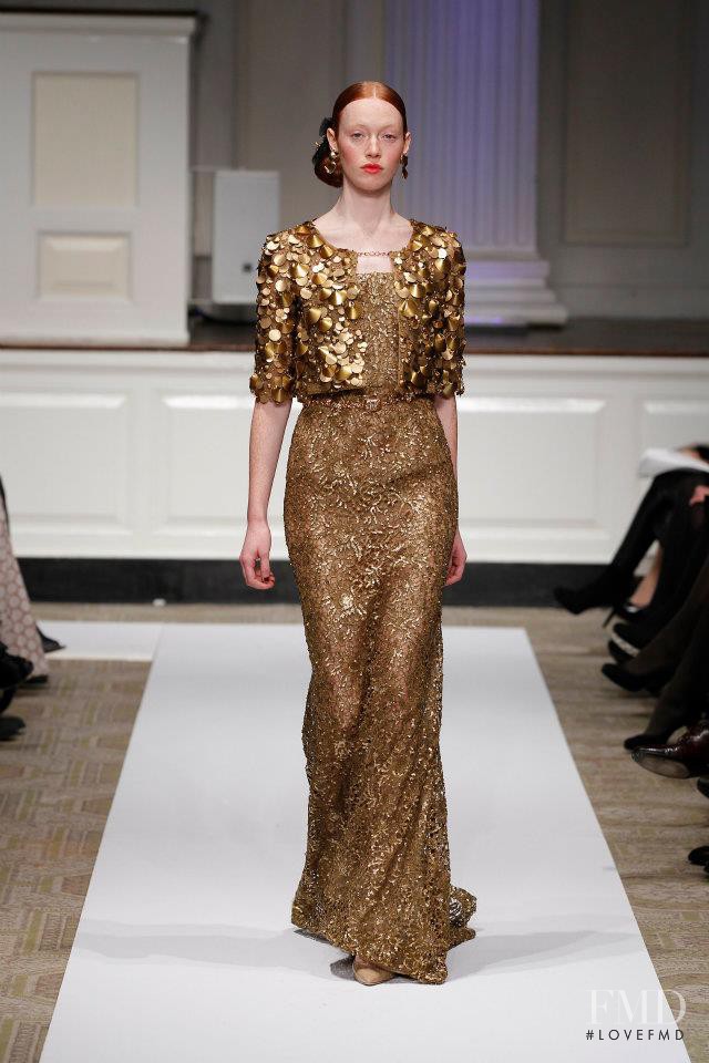 Chantal Stafford-Abbott featured in  the Oscar de la Renta fashion show for Pre-Fall 2012
