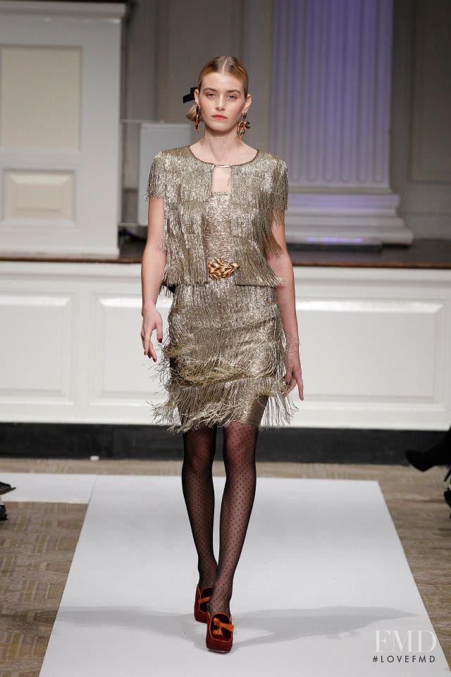 Kori Richardson featured in  the Oscar de la Renta fashion show for Pre-Fall 2012