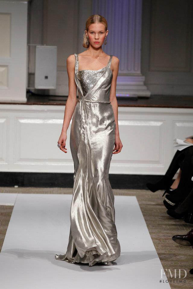 Britt Maren Stavinoha featured in  the Oscar de la Renta fashion show for Pre-Fall 2012