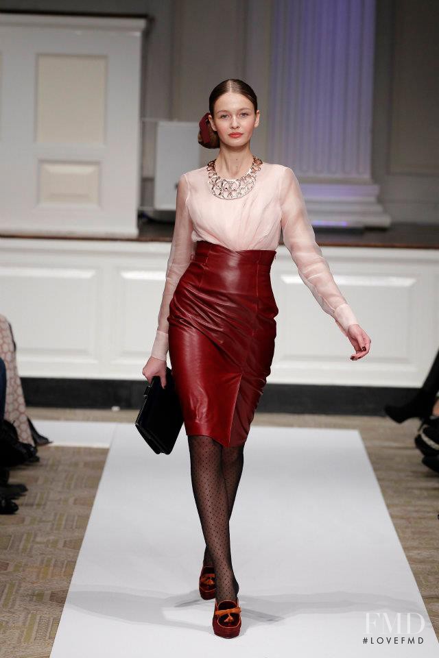 Kristina Romanova featured in  the Oscar de la Renta fashion show for Pre-Fall 2012