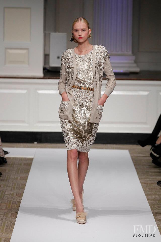 Anabela Belikova featured in  the Oscar de la Renta fashion show for Pre-Fall 2012