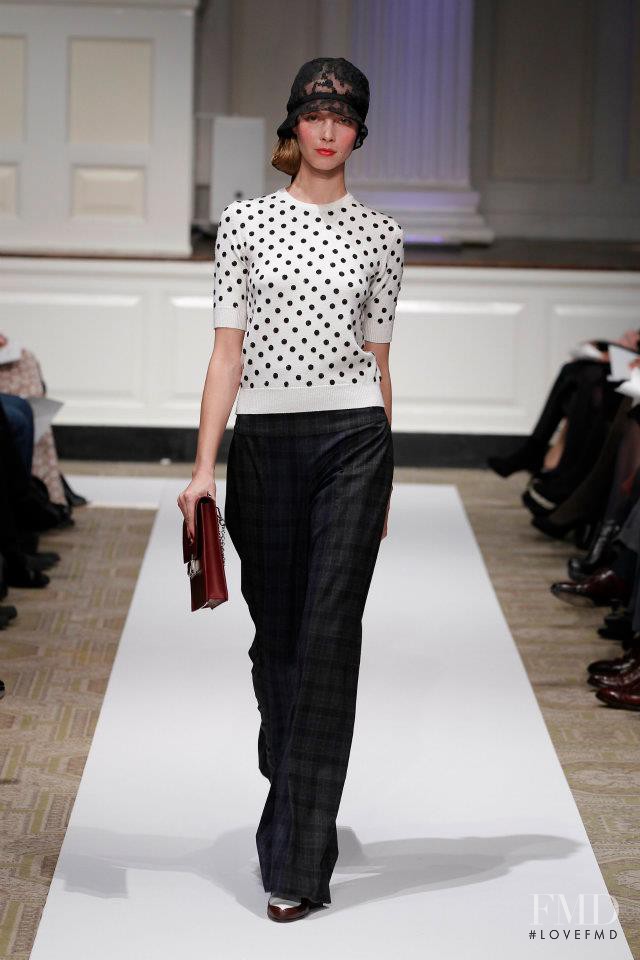 Kristy Kaurova featured in  the Oscar de la Renta fashion show for Pre-Fall 2012