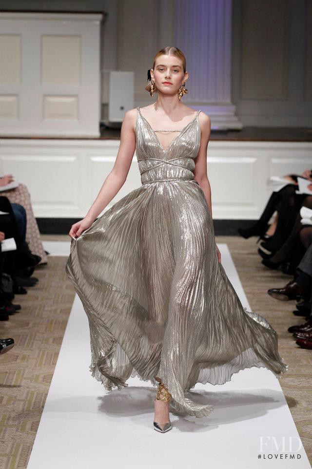 Kori Richardson featured in  the Oscar de la Renta fashion show for Pre-Fall 2012