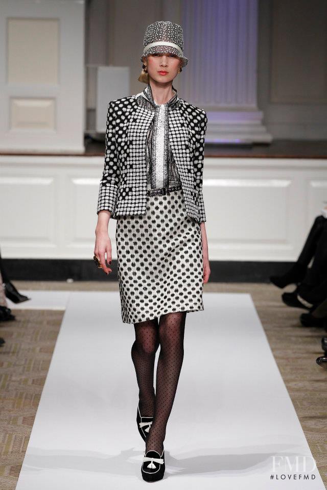 Elsa Sylvan featured in  the Oscar de la Renta fashion show for Pre-Fall 2012