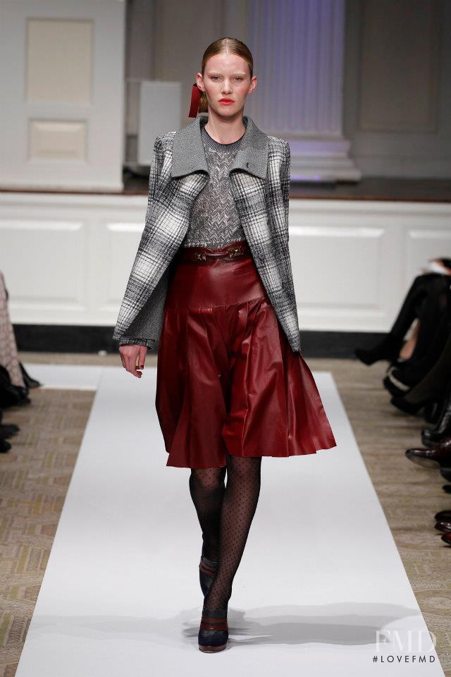 Emily Baker featured in  the Oscar de la Renta fashion show for Pre-Fall 2012