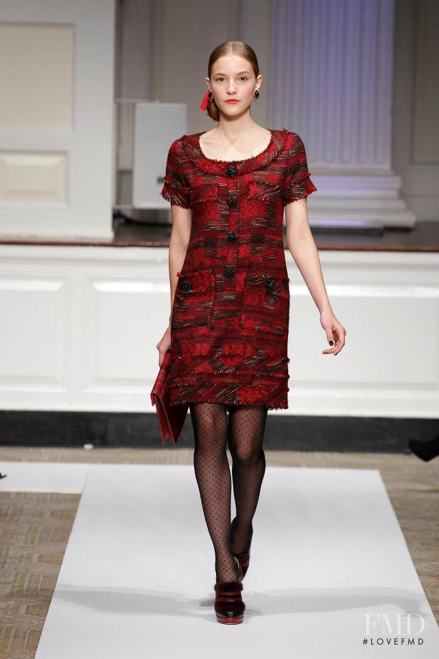 Dorothea Barth Jorgensen featured in  the Oscar de la Renta fashion show for Pre-Fall 2012