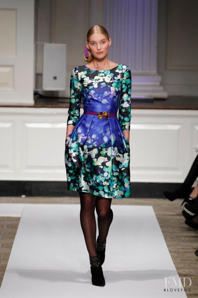Elsa Hosk featured in  the Oscar de la Renta fashion show for Pre-Fall 2012