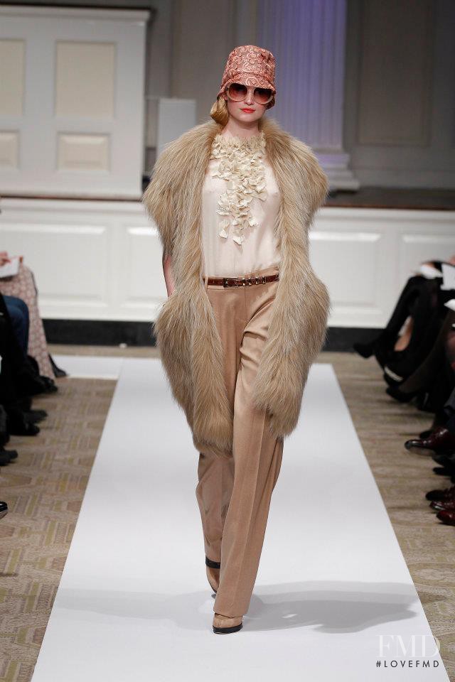 Maud Welzen featured in  the Oscar de la Renta fashion show for Pre-Fall 2012