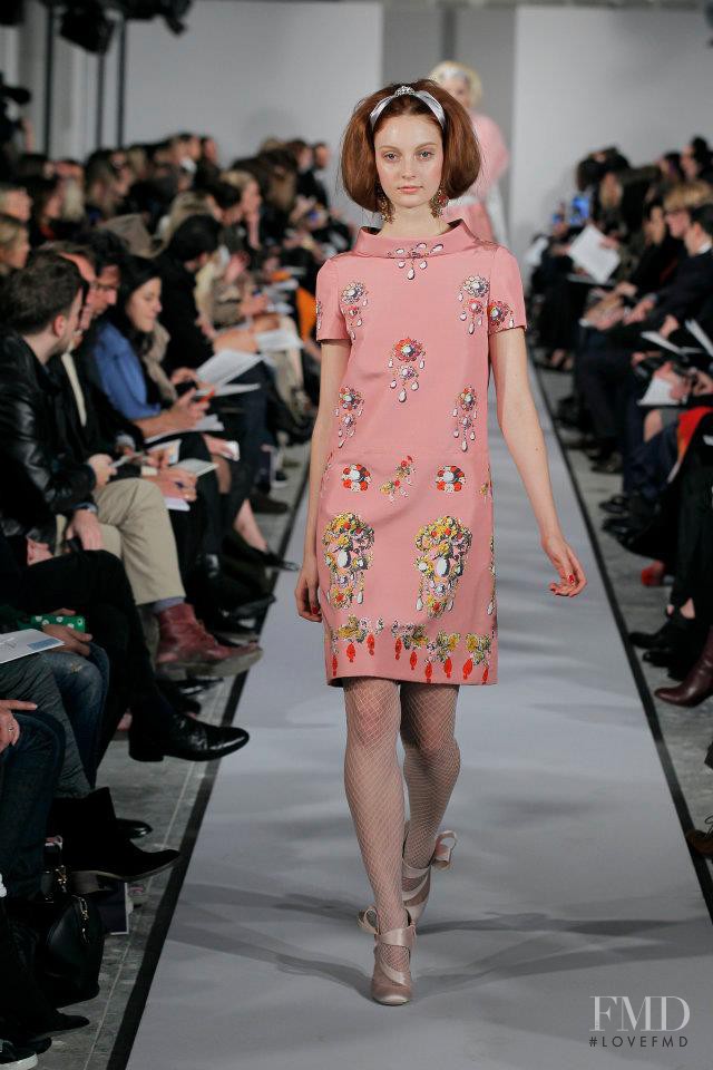 Codie Young featured in  the Oscar de la Renta fashion show for Autumn/Winter 2012