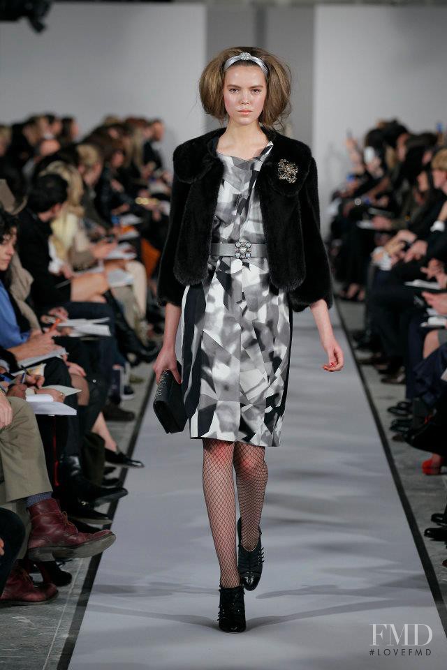 Josefien Rodermans featured in  the Oscar de la Renta fashion show for Autumn/Winter 2012