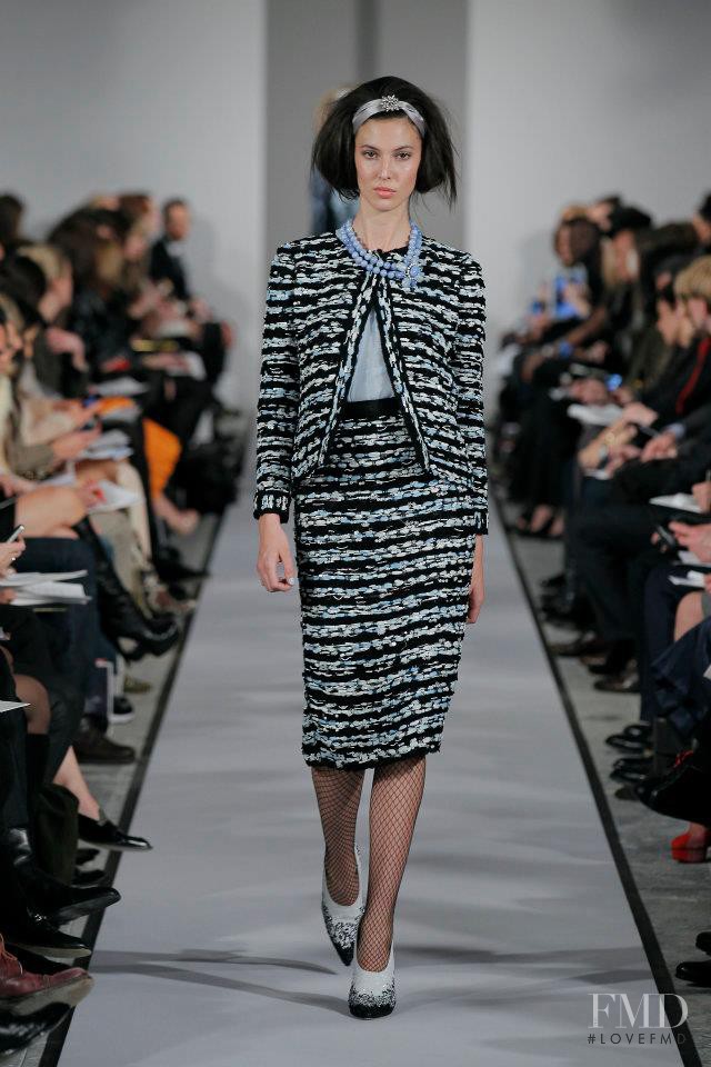 Ruby Aldridge featured in  the Oscar de la Renta fashion show for Autumn/Winter 2012