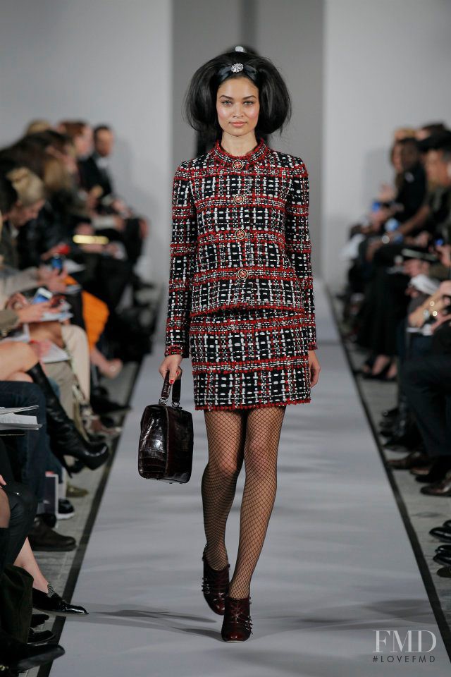 Shanina Shaik featured in  the Oscar de la Renta fashion show for Autumn/Winter 2012