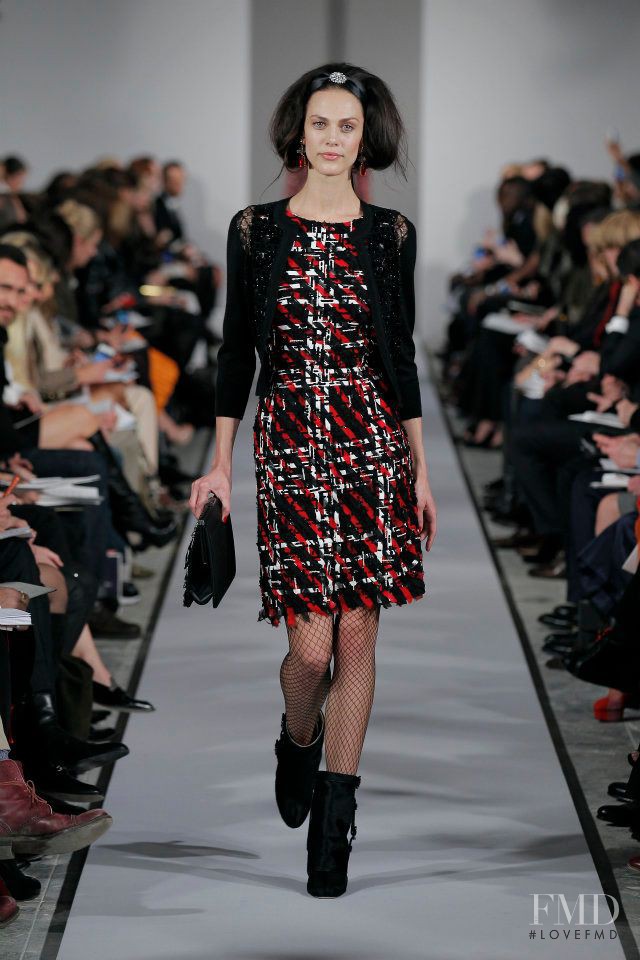 Aymeline Valade featured in  the Oscar de la Renta fashion show for Autumn/Winter 2012