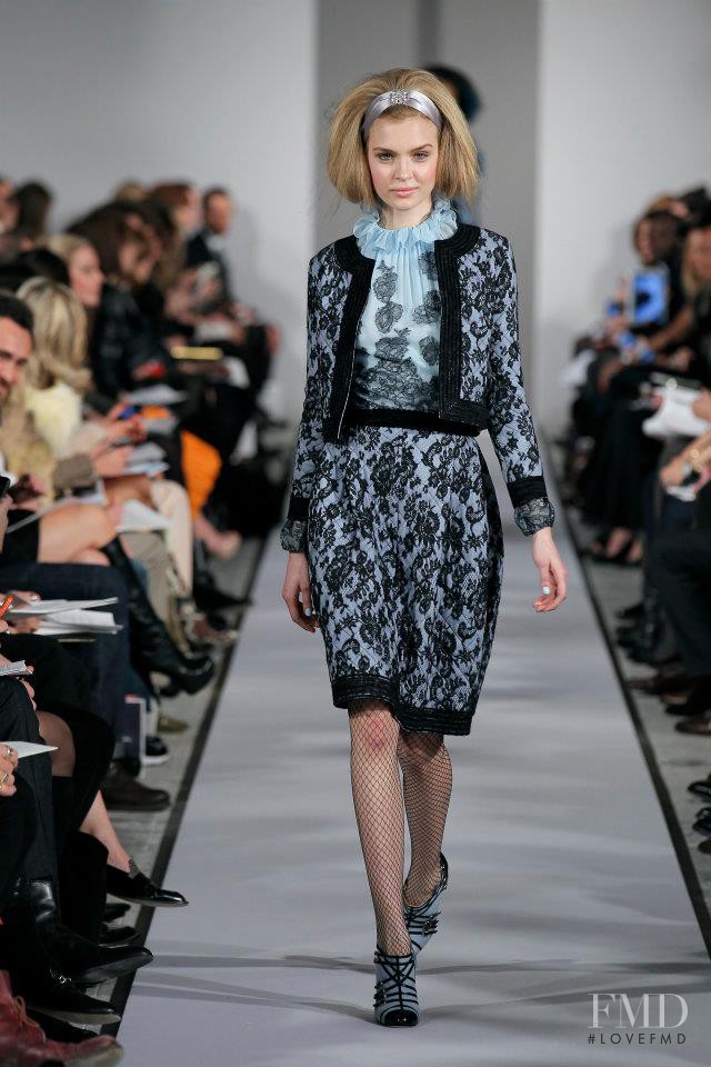 Josephine Skriver featured in  the Oscar de la Renta fashion show for Autumn/Winter 2012