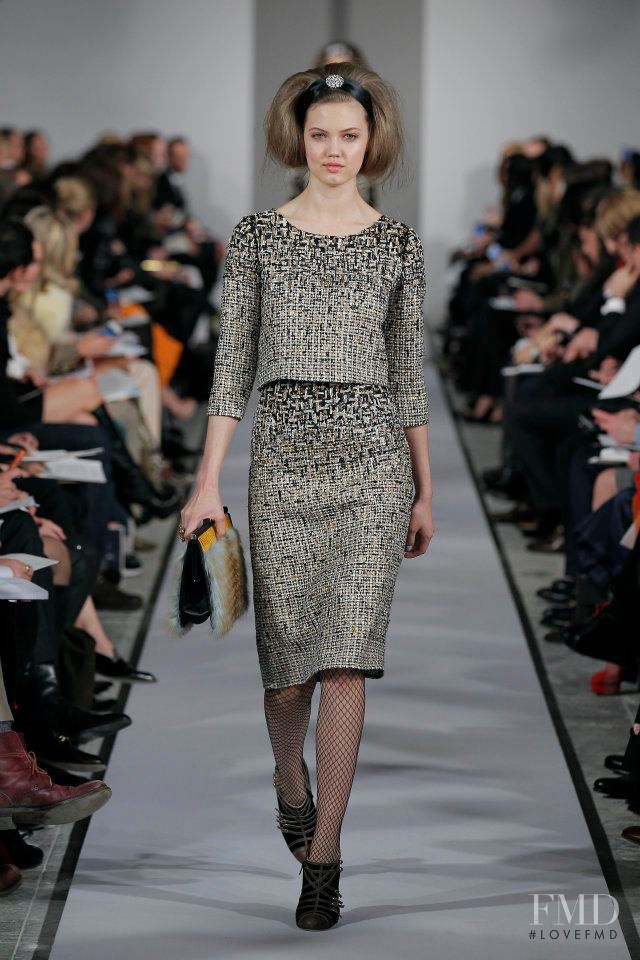 Lindsey Wixson featured in  the Oscar de la Renta fashion show for Autumn/Winter 2012