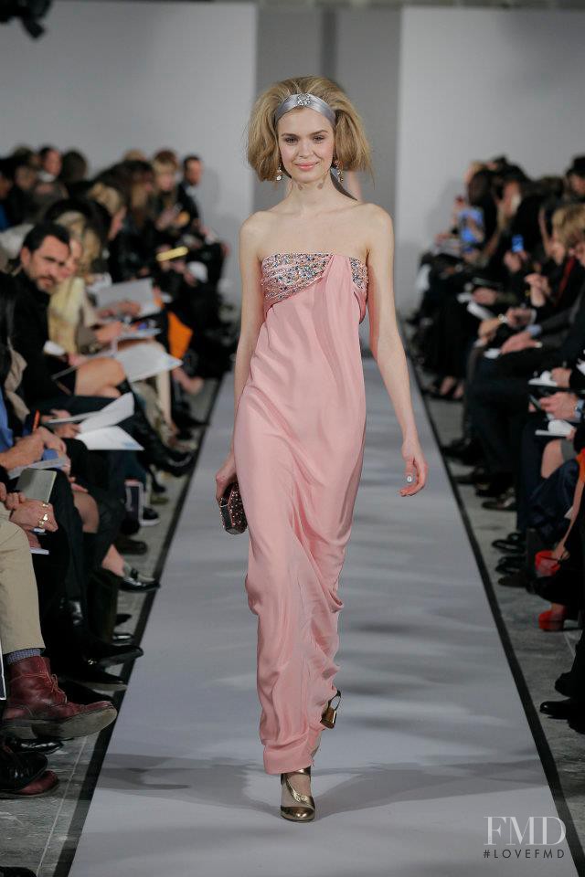 Josephine Skriver featured in  the Oscar de la Renta fashion show for Autumn/Winter 2012