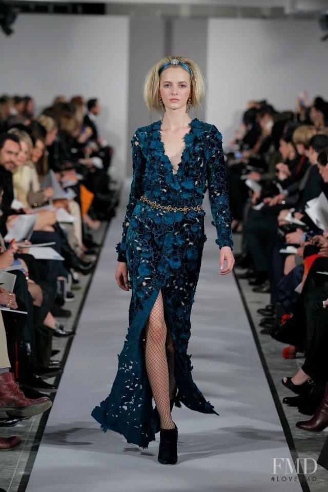 Daria Strokous featured in  the Oscar de la Renta fashion show for Autumn/Winter 2012
