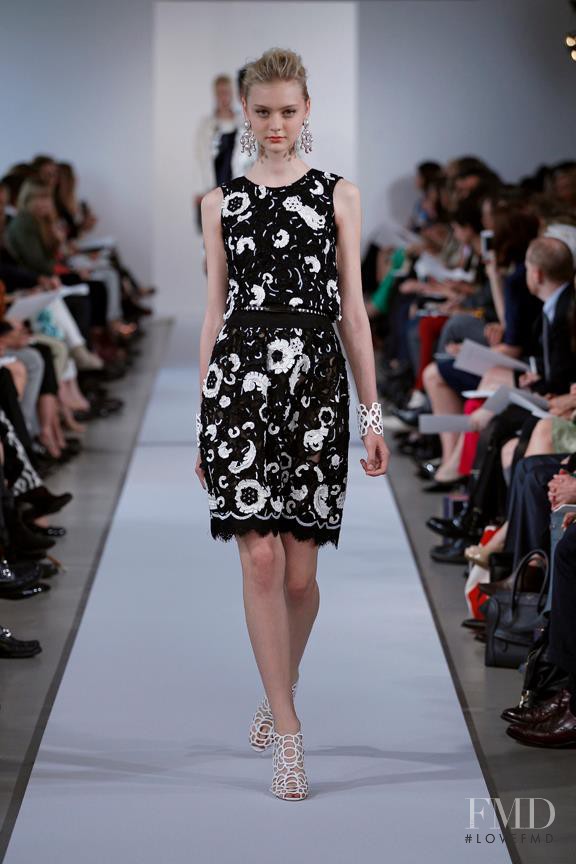 Nastya Kusakina featured in  the Oscar de la Renta fashion show for Resort 2013