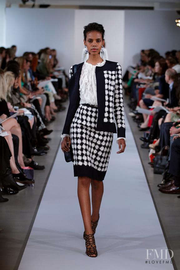 Grace Mahary featured in  the Oscar de la Renta fashion show for Resort 2013