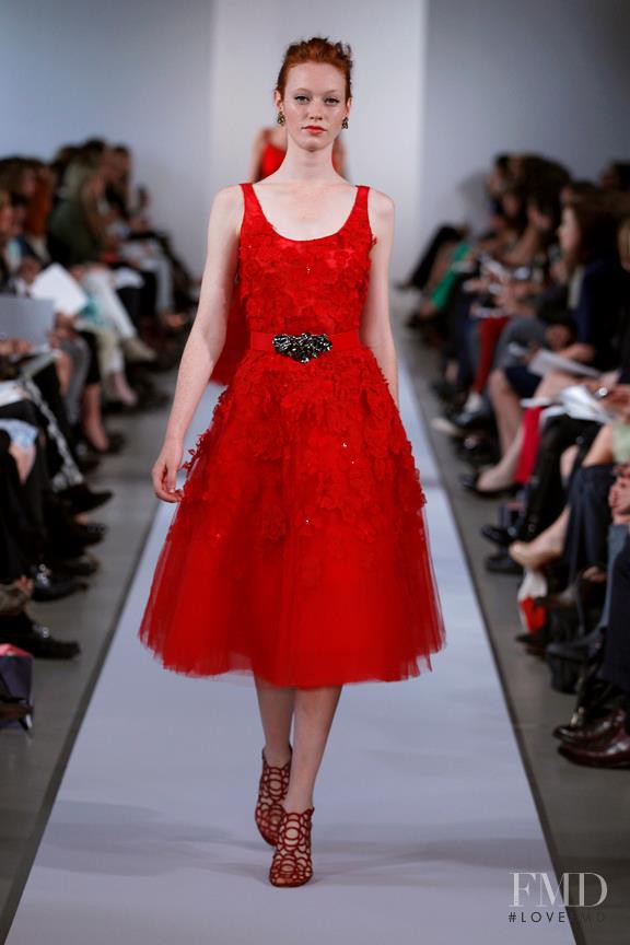 Chantal Stafford-Abbott featured in  the Oscar de la Renta fashion show for Resort 2013