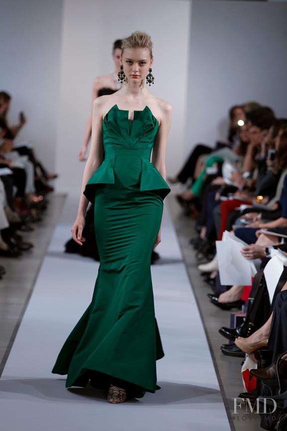 Nastya Kusakina featured in  the Oscar de la Renta fashion show for Resort 2013