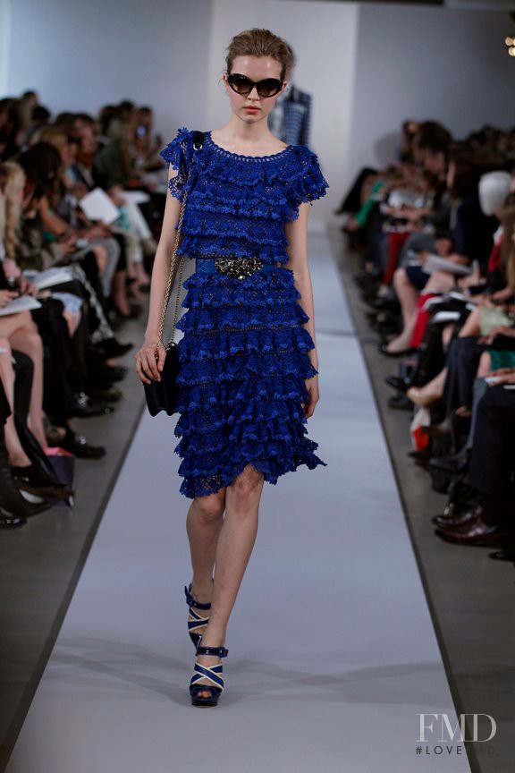 Josephine Skriver featured in  the Oscar de la Renta fashion show for Resort 2013