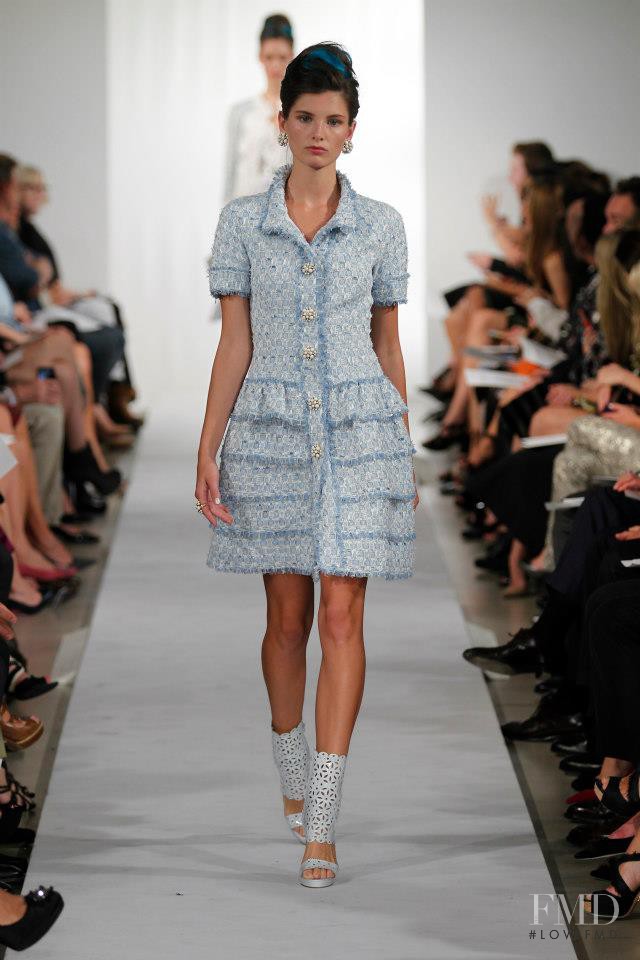 Ava Smith featured in  the Oscar de la Renta fashion show for Spring/Summer 2013