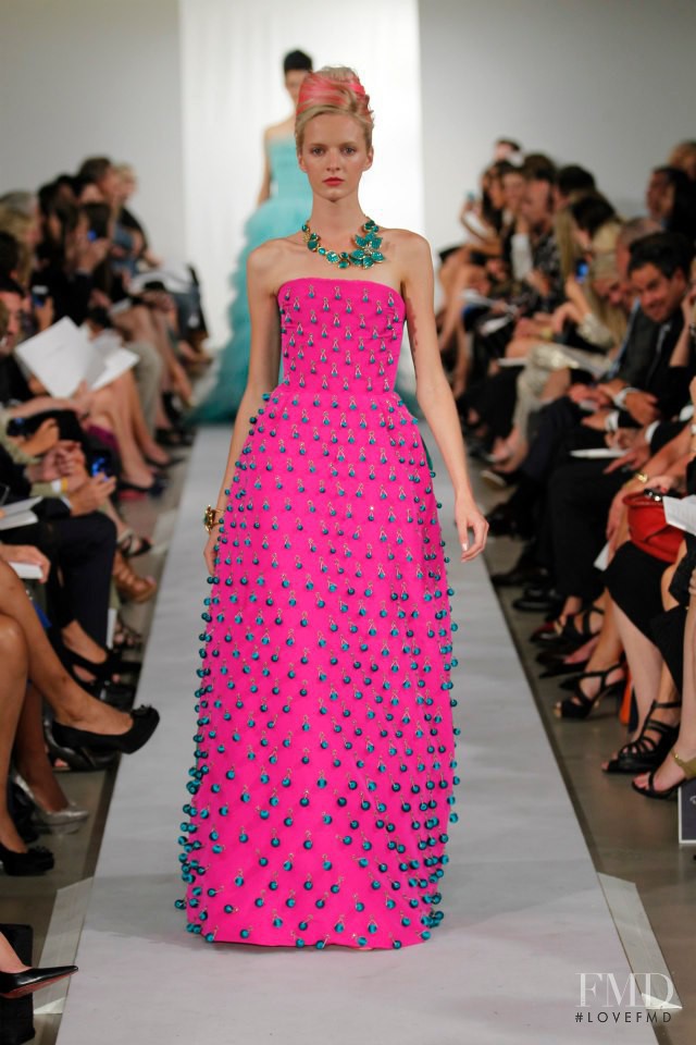 Daria Strokous featured in  the Oscar de la Renta fashion show for Spring/Summer 2013