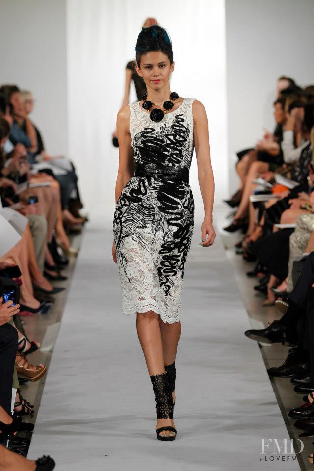 Marília Dutra featured in  the Oscar de la Renta fashion show for Spring/Summer 2013